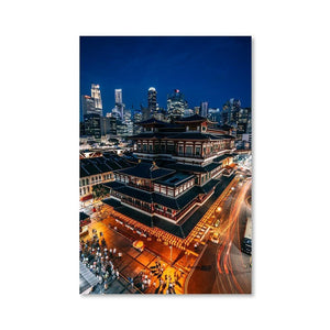 BUDDHA TOOTH RELIC TEMPLE Affiches 24in x 36in (61cm x 91cm) / Non encadré - Thibault Abraham