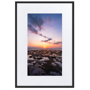 BALI BEACH SUNSET Posters 24in x 36in (61cm x 91cm) / Europe only - Black framed with mat - Thibault Abraham