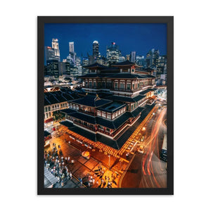 BUDDHA TOOTH RELIC TEMPLE Affiches 18in x 24in (45cm x 61cm) / Encadré - Thibault Abraham