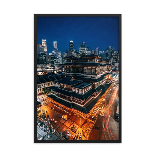 BUDDHA TOOTH RELIC TEMPLE Affiches 24in x 36in (61cm x 91cm) / Encadré - Thibault Abraham
