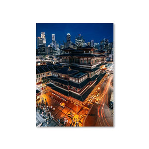 BUDDHA TOOTH RELIC TEMPLE Affiches 18in x 24in (45cm x 61cm) / Non encadré - Thibault Abraham