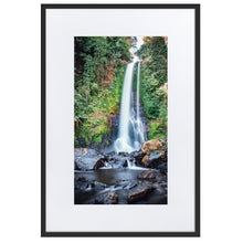 Upload image to gallery, GITGIT WATERFALL Posters 24in x 36in (61cm x 91cm) / Europe only - Black framed with mat - Thibault Abraham