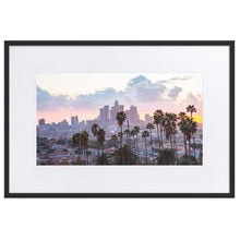 Upload image to gallery, LOS ANGELES SUNSET Posters 24in x 36in (61cm x 91cm) / Europe only - Black framed with mat - Thibault Abraham