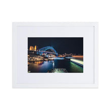 Upload image to gallery, SYDNEY HARBOR Posters 12in x 18in (30cm x 45cm) / Europe only - White framed with mat - Thibault Abraham