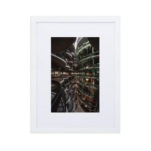 THE HIVE Posters 12in x 18in (30cm x 45cm) / Europe only - White frame with mat - Thibault Abraham