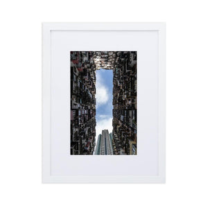 YICK FAT BUILDING II Posters 12in x 18in (30cm x 45cm) / Europe only - White framed with mat - Thibault Abraham