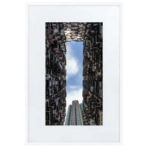 YICK FAT BUILDING II Posters 24in x 36in (61cm x 91cm) / Europe only - White framed with mat - Thibault Abraham
